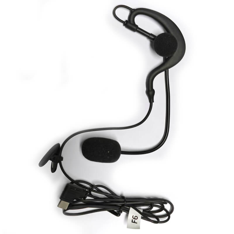 Fone de ouvido HIFI-R8 com gancho para o ouvido e interface Type-C para F6 (Nova Versão)
