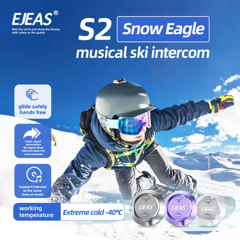 EJEAS S2 Snow Eagle Ski Helmet Mesh Intercom System
