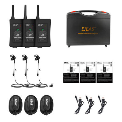 EJEAS FBIM Sistema de Auriculares de Intercomunicación Bluetooth para Árbitros