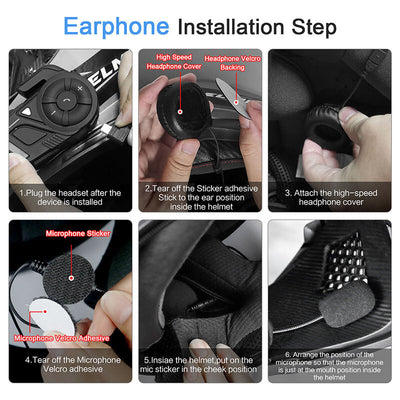 EJEAS K1 2-IN-1 Motorcycle Intercom and Helmet Recorder