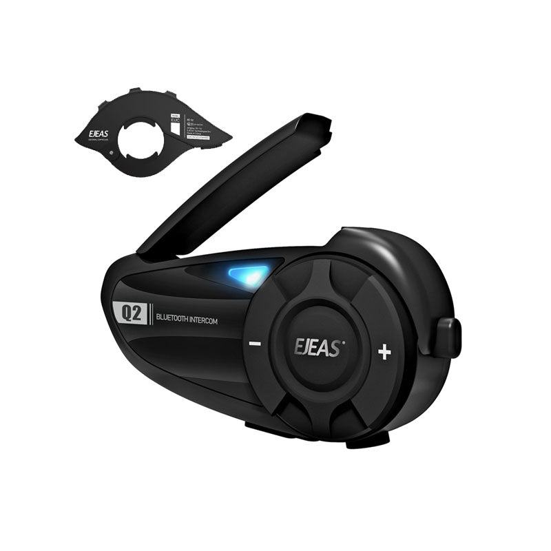 EJEAS Q2 バイクヘルメット用 Bluetoothヘッドセット 2人のライダー向け