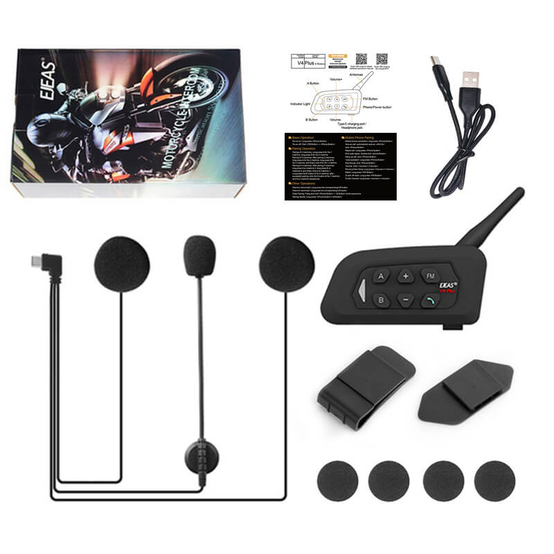 EJEAS V4 Plus バイクヘルメット用ブルートゥースインターコム