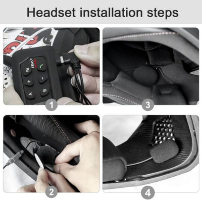 EJEAS V4 Plus Motorradhelm Bluetooth-Intercom