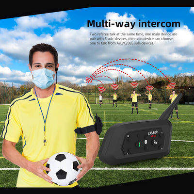 EJEAS V6C Sistema de Intercomunicador Inalámbrico Bluetooth para Exteriores