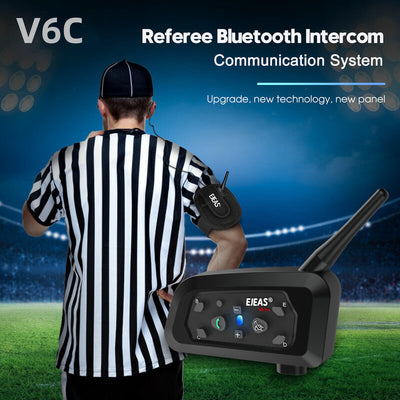 EJEAS V6C Sistema de Intercomunicador Inalámbrico Bluetooth para Exteriores