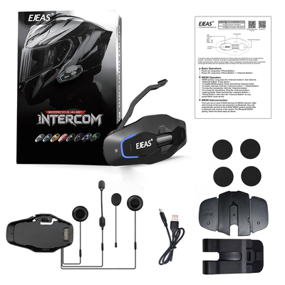 EJEAS Phantom X10 Plus MESH+5G Motorcycle Helmet Intercom System