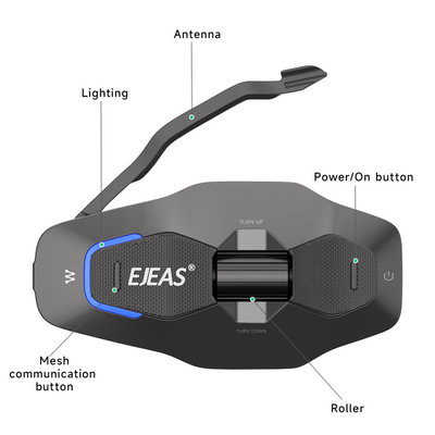 EJEAS Phantom X10 Pro MESH+5G Motorcycle Helmet Intercom System