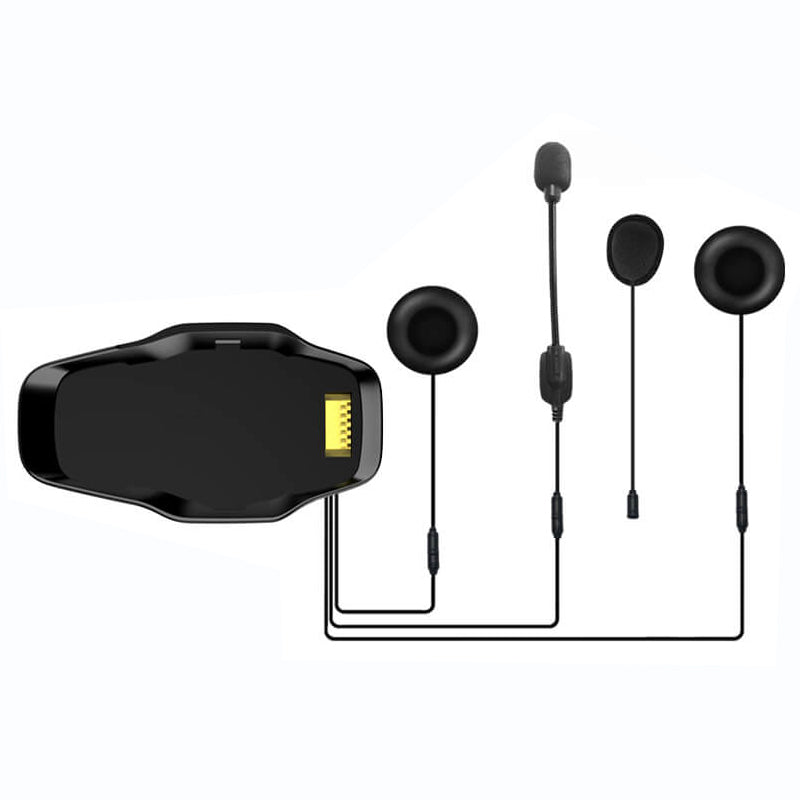 EJEAS X10 Intercom Magnetfuß und Kopfhörer