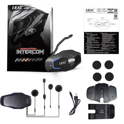 EJEAS Phantom X10 MESH+5G Motorcycle Helmet Intercom System