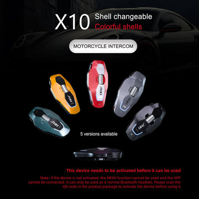 EJEAS Phantom X10 MESH+5G Motorcycle Helmet Intercom System