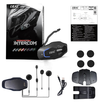 EJEAS Phantom X10 Plus MESH+5G Motorcycle Helmet Intercom System