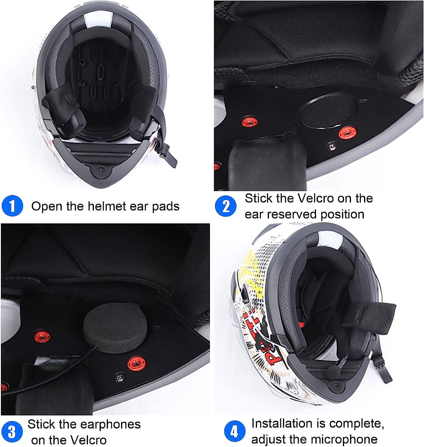 EJEAS E1+ Auricular Bluetooth para Casco de Motocicleta