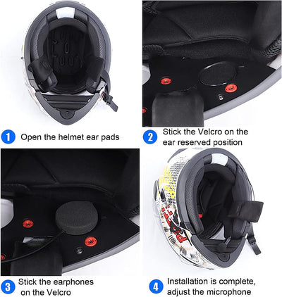 EJEAS E1+ Auricular Bluetooth para Casco de Motocicleta