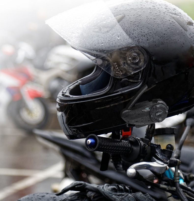 7 Riders IP67 FM Intercom Headset Bluetooth 5.0 EJEAS Q7 Motorcycle Helmet 1 PC GPS CVC Noise Reduction 